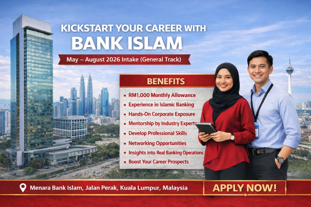 Bank Islam Internship Programme 2026 (General Track) – Kuala Lumpur, Malaysia Image