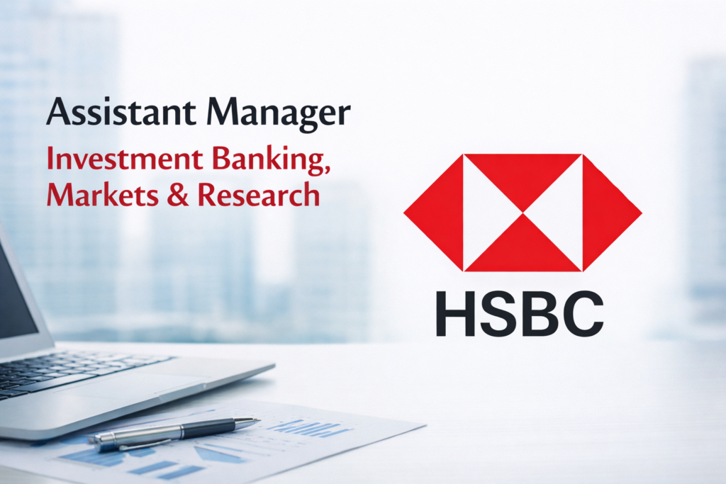 Assistant Manager – Investment Banking, Markets & Research Work  Logo