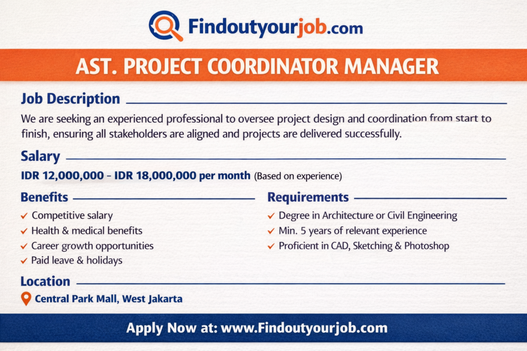 AST. PROJECT COORDINATOR MANAGER Logo