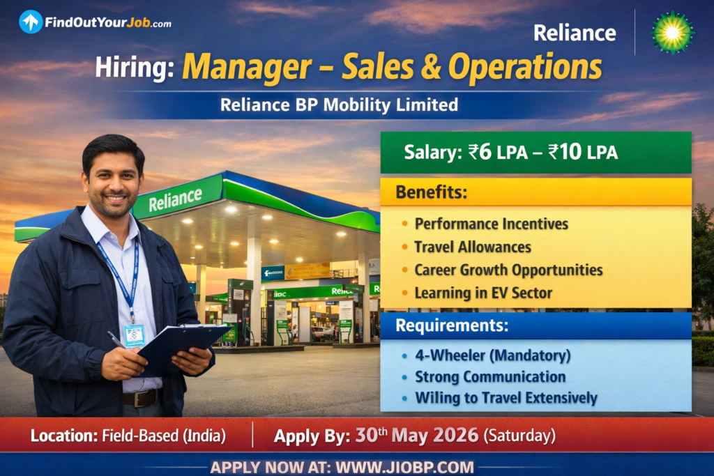 Manager – Sales & Operations | Reliance BP Mobility Limited logo