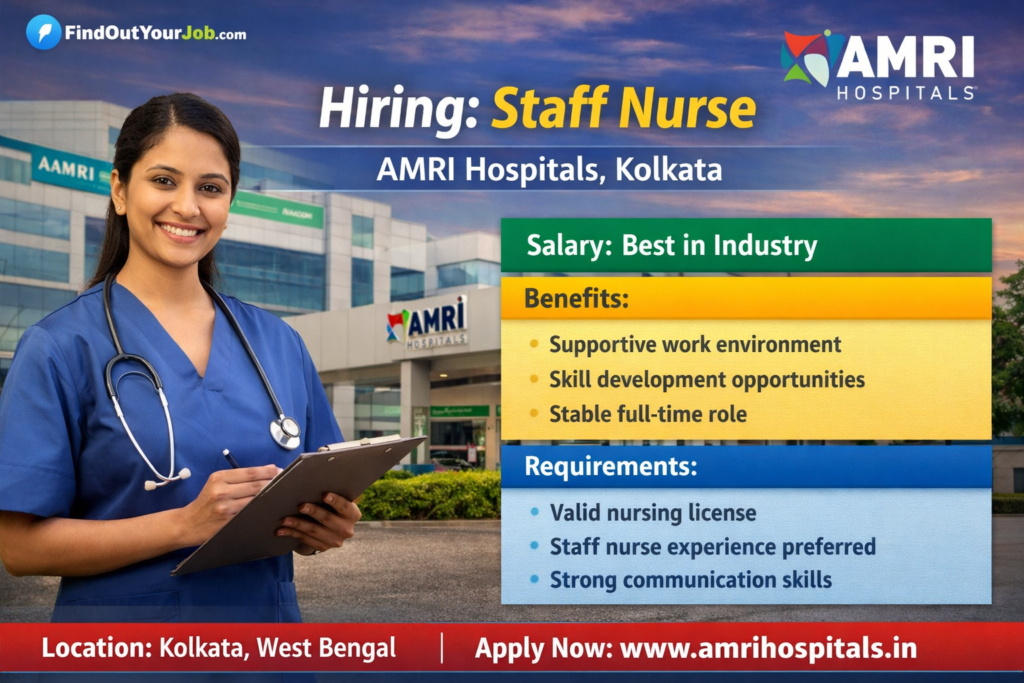 Staff Nurse | AMRI Hospitals, Kolkata Logo