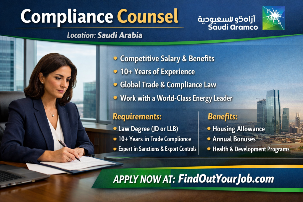 Compliance Counsel Jobs in Saudi Arabia logo