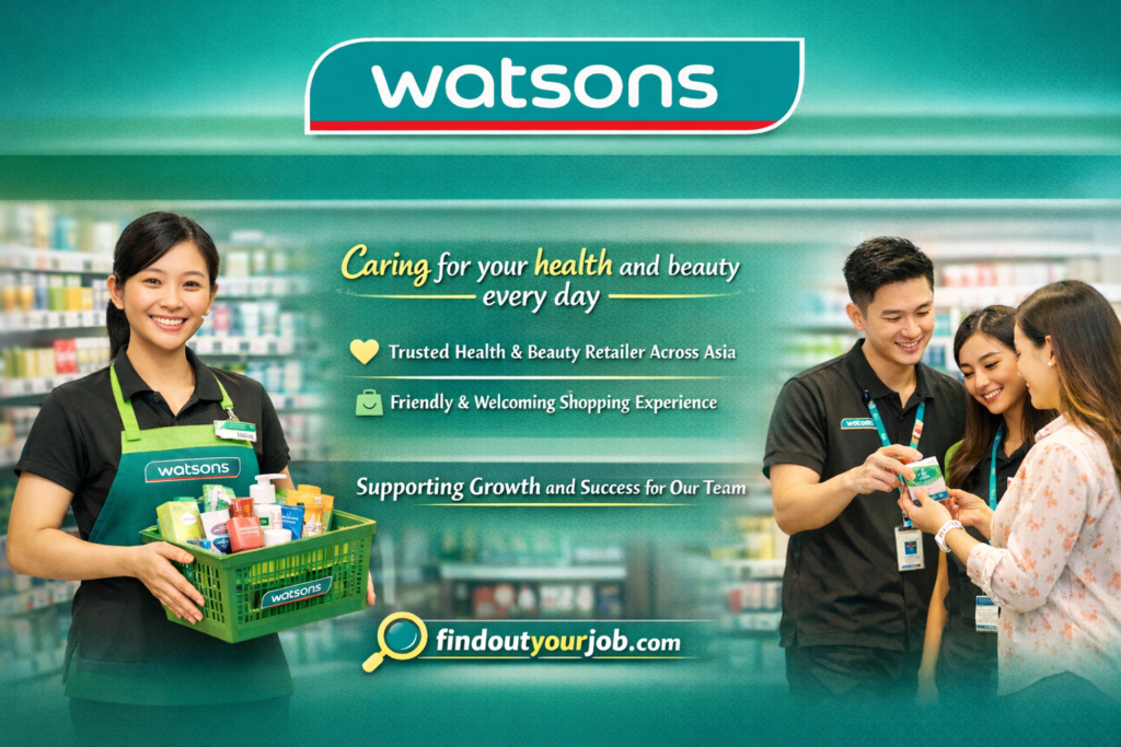 Part-Time Customer Assistant – Bandar Saujana Putra | Watsons Malaysia logo