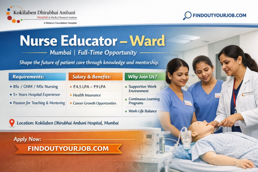 Kokilaben Hospital Recruitment Notice logo