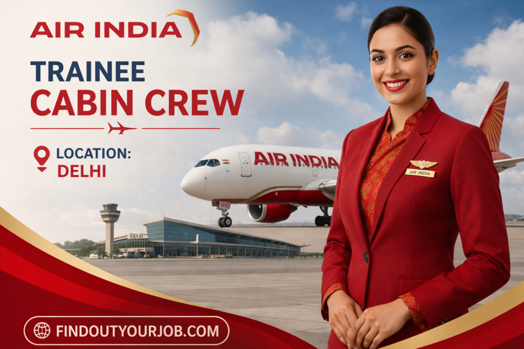 Air India Trainee Cabin Crew Job Delhi Image