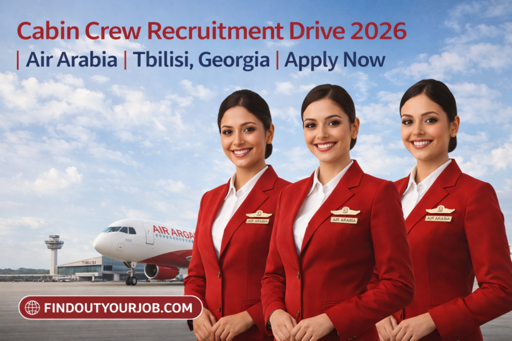 Cabin Crew Recruitment Drive 2026 | Air Arabia | Tbilisi, Georgia | Apply Now Image