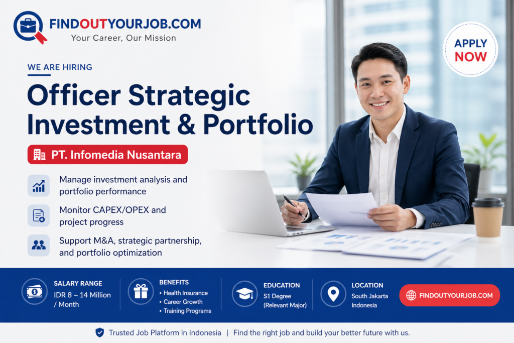 Officer Strategic Investment & Portfolio Jobs in South Jakarta, Indonesia | PT. Infomedia Nusantara Careers 2026 Image