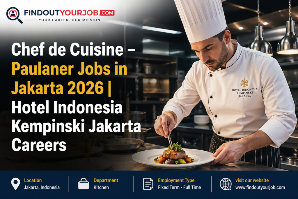 Chef de Cuisine – Paulaner Jobs in Jakarta 2026 | Hotel Indonesia Kempinski Jakarta Careers Image
