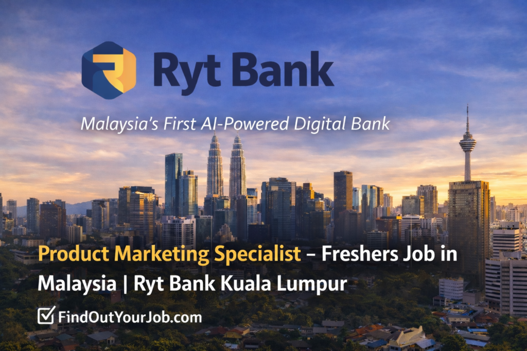Product Marketing Specialist – Freshers Job in Malaysia | Ryt Bank Kuala Lumpur Image