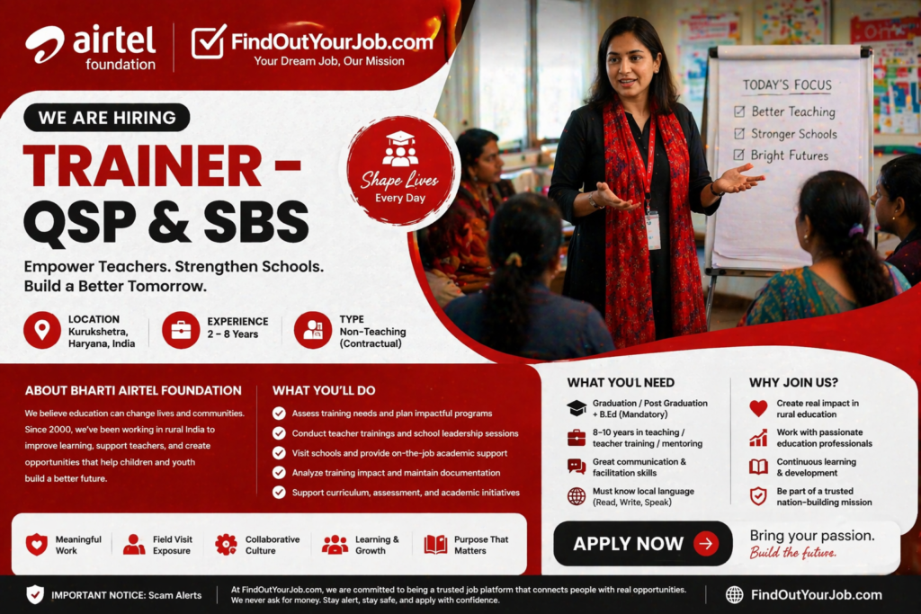 Trainer jobs in Kurukshetra Image