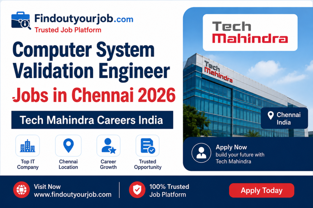 Computer System Validation Engineer Jobs in Chennai 2026 | Tech Mahindra Careers India Image